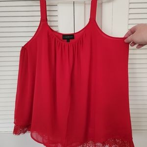 Bright red lane bryant tank